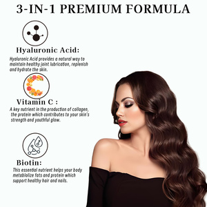 Gomitas de Ácido Hialurónico Más Vendidas con Vitamina C y Biotina, Suplemento para Uñas y Cabello, Gomitas de Ácido Hialurónico para la Piel - Product Image 2