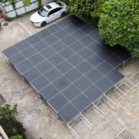 Offre Spéciale plate-forme de scène pliable réglable en forme de U en alliage d'aluminium de 1.22m x 1.22m pour un concert de danse en plein air
