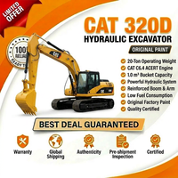 Excavatrice CAT 320D d'occasion, état d'origine, faible nombre d'heures de fonctionnement, bonnes performances