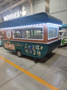 Custom Vintage Style Mobile Food Trailer Cart <b>Ice</b> Cream Deep Fried Snacks Built-In Power Rust Resistant Mobile Cateringr - Product Image 6