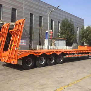 Remolque de plataforma baja para vehículos pesados de 100-120 toneladas, 3 líneas, 6 ejes, semirremolque de plataforma baja de 40 pies, dimensiones del remolque de plataforma baja de 50 toneladas - Product Image 5