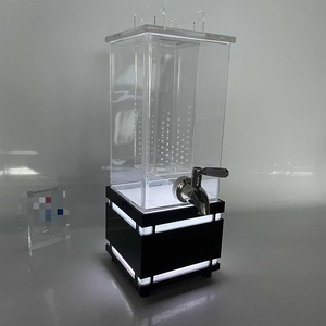 Premium Custom Clear Square LED Lit 2 Gal Acrylic <b>Drink</b> Dispenser For Bar Counter Commercial Party Display - Product Image 3