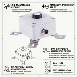 Sensor de Iluminación Ambiental con Salida RS485 4-20mA, Personalizable al por Mayor, OEM/ODM, Sensor de Lux - Product Image 1