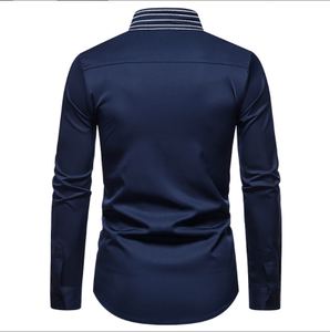 Camisa de Vestir para Hombre, Talla Grande XL, al por Mayor, Botones con Bordado Personalizado, Tejida, Casual, Manga Larga, Franela, Satén, Estampado - Product Image 5