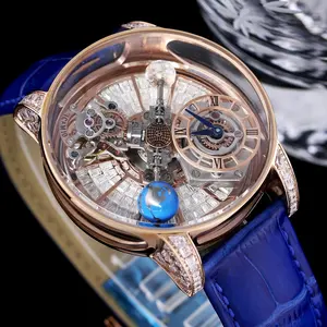 男性用高級ビジネス腕時計用ステンレススチールブレスレット付きジェイコブクラシック自動機械式ムーブメントウォッチ