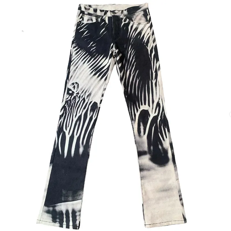 DiZNEW Denim Factory Direct Wholesales Fashion All Over Printing men denim pants jeans