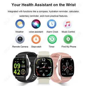 P122 Smart Watch Multi-sport mode Blood Pressure Sleep Health Monitoring 1.85 Inch Call IP68 Waterproof Smartwatch Hw12 - Product Image 5