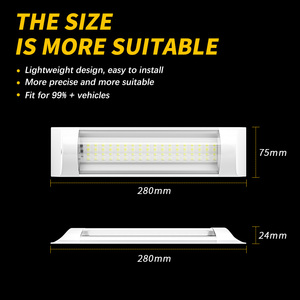 DXZ usine vente en gros 12-80V camion 72led lumière <span class=keywords><strong>de</strong></span> <span class=keywords><strong>plaque</strong></span> d'immatriculation 28CM <span class=keywords><strong>remorque</strong></span> led feu arrière <span class=keywords><strong>avec</strong></span> interrupteur - Product Image 5