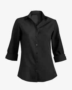 <span class=keywords><strong>Camicia</strong></span> da Lavoro <span class=keywords><strong>Bianca</strong></span> Tre Quarti per <span class=keywords><strong>Donna</strong></span>, <span class=keywords><strong>Slim</strong></span> <span class=keywords><strong>Fit</strong></span> Elasticizzata Ecologica, Fornitura Diretta dalla Fabbrica - Product Image 5