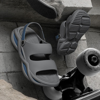 Sabots personnalisés avec logo, sandales plates pour hommes, chaussures de jardin légères à enfiler, sabots d'été pour hommes