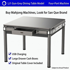 New Fully Automatic USB-Charged <b>Plastic</b> Mahjong Machine Silent <b>Foldable</b> Non-Toxic 4-Player Dining <b>Table</b> for Home This New Electr - Product Image 6