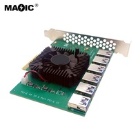 Ugreen — carte d'extension Pci Express X4, Port 1 à 6 ports Usb 3.0, extension Pcie, Pcie 4x à 16x