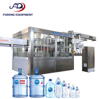 Machine d'embouteillage automatique d'eau pure pour usine / Ligne complète de production d'eau minérale 200 ml avec traitement par soufflage