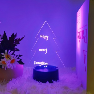 Support d'affichage lumineux LED personnalisé avec logo, enseigne néon gravée au laser pour lampe de table veilleuse connectée - Product Image 3