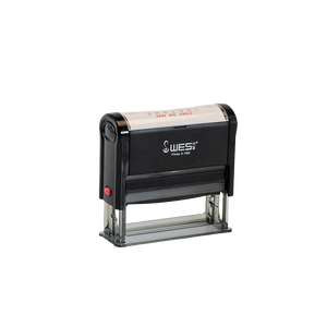 Sello WES <span class=keywords><strong>de</strong></span> texto personalizado y logotipo sello <span class=keywords><strong>de</strong></span> retorno 15x60mm autoentintable con mango <span class=keywords><strong>de</strong></span> plástico certificado ISO9001 para uso instantáneo en la oficina - Product Image 6