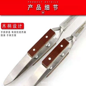 Pinza de sujeción con punta recta, pinza de sujeción con punta curva, pinzas de acero inoxidable con aislamiento térmico, pinza de soldadura, pinza de sujeción - Product Image 5
