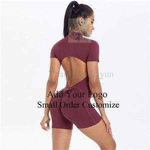 6660 Women New Solid Colour High <strong>Intensity</strong> Nude Feeling Tight Exercise Beauty Back One-Piece Yoga Clothes Tight - Product Image 1