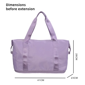 Venta al por mayor o personalizado expandible hombro Weekender Bolsa <span class=keywords><strong>De</strong></span> noche <span class=keywords><strong>viaje</strong></span> lona deportes bolsos gimnasio bolsa <span class=keywords><strong>de</strong></span> <span class=keywords><strong>mano</strong></span> para avión - Product Image 2
