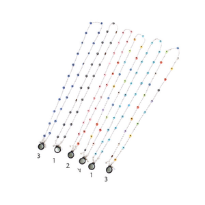 Chaîne pour lunettes 70CM perlée 3 en 1, collier tendance - Product Image 2