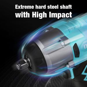 Industrial 1/2 Inch 20V Cordless Impact Wrench 600 Ft-Lbs 5 Settings Brushless Motor Fast Charge 4.0Ah Li-ion <b>Battery</b> Sockets - Product Image 4