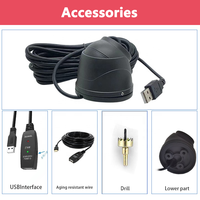 Caméra de recul USB Firecore H-03-USB 10 LED infrarouges grand angle 1080P Full HD ADAS étanche 5G SIM pour bus