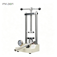 Prensa Hidráulica Dental Manual Mr.Den para Laboratorio de Prótesis con Manómetro