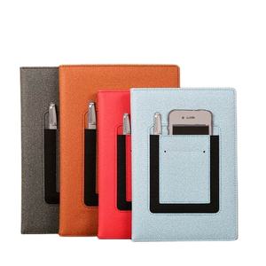 A5棕色笔记本和笔可定制热卖工厂价格pu皮革封面记事本100床单 - Product Image 4