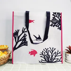 Wholesale Cheap Eco Reusable Shopping Promotional Non-woven Poly Reusable Tote Bags