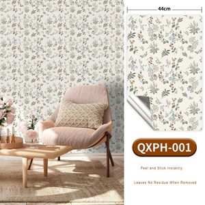 Carta da Parati Adesiva Stile Francese Retrò Floreale, Impermeabile, Autoadesiva, <span class=keywords><strong>per</strong></span> Decorazione Casa - Product Image 4