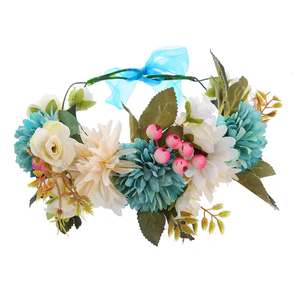 Diadema <span class=keywords><strong>de</strong></span> <span class=keywords><strong>Flores</strong></span> Artificiales Económica para Playa, Diadema Decorativa Ajustable para Niña, Guirnalda <span class=keywords><strong>de</strong></span> <span class=keywords><strong>Flores</strong></span> para el Cabello, Corona <span class=keywords><strong>de</strong></span> <span class=keywords><strong>Flores</strong></span> - Product Image 5