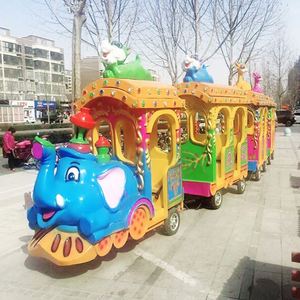 Nuevo Diseño, Tren Eléctrico Turístico sin Rieles para Niños y Adultos, Atracciones de Parque de Diversiones Económicas 2025 en Venta - Product Image 3
