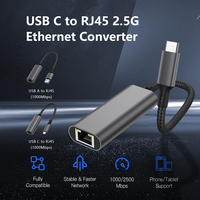 Câble réseau UNIEAN en gros 2M 2.5G USB 3.1 Type C vers RJ45 Adaptateur de câble USB Type C pour cartes réseau vers MacBook Pro