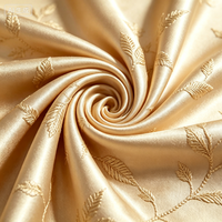Prix Compétitif Tissu de Doublure Jacquard Métallique 100% Polyester Brocart Lisse et Élégant Largeur 58/60" pour Emballage et Boîtes Cadeaux