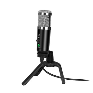 Biner-micrófono profesional A9 de escritorio, dispositivo de grabación de voz de Metal, condensador Usb, para estudio, PC, grabación de Podcast, para juegos - Product Image 1