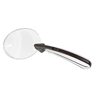 Round Frameless Magnifying Glass With <b>Led</b> <b>Light</b> 80mm Lens For <b>Reading</b> And Inspection - Product Image 1