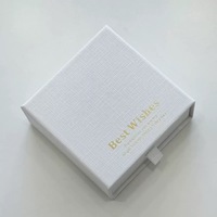 Boîtes d'emballage pour bijoux personnalisées avec logo, recyclables, pour boucles d'oreilles, en papier rigide, type tiroir, vente en gros