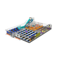 Équipement de terrain de jeu intérieur personnalisable pour enfants Saturation élevée Vitalité Diapositives amusantes Piscine à