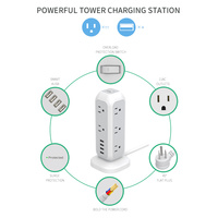 Multiprise étanche pour maison intelligente, prise américaine extensible, cube, multiprise USB avec 11 prises