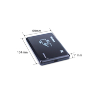Lector de Tarjetas Inteligentes sin Contacto NFC USB para Windows y Android, Material ABS, Lector RFID 13.56 con Soporte para Protocolo ISO 14443A