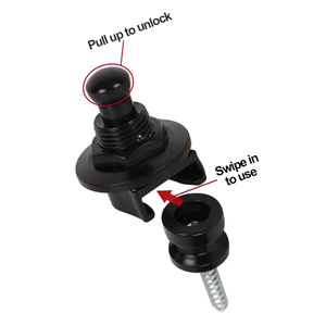 Serrure de boucle de sangle de guitare antidérapante avec épingles clous de ceinture durables accessoires d'instruments de musique pour musiciens - Product Image 5