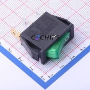 RS606-10N011CG1B-3A Rocker Switch Through hole Component (THT) Switch 30.5mm 13.5mm 21.6mm Concave Bend - Product Image 1