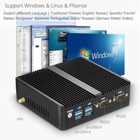 Mini PC industriel intégré, sans ventilateur, IP65, étanche, avec processeur J1900 i3 i5, 8 go de Ram, 240 go de SSD, rs-232, pour l'extérieur