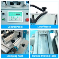 Máquina de Serigrafía Plana Semiautomática a Precio de Fábrica para Láminas de PVC, Plástico y Acrílico con Panel de Control