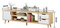 YQ JENMW meuble TV Table à thé combinaison de moderne Simple petite famille Simple salon armoire meuble TV en bois massif