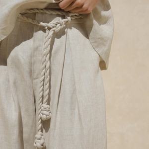 Conjunto de Ropa de Verano para Mujer, Estilo Informal, Top Holgado sin Mangas y Pantalones, Conjunto de Lino - Product Image 4