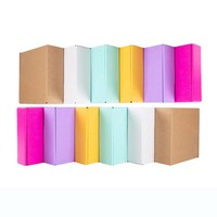 Muestra Gratuita, Caja de Cartón Corrugado Ecológica para Envíos, con Laminado Mate y Grabado en Relieve, Impresión Personalizada, para Calcetines