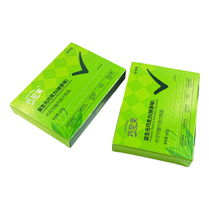Chocolat aromatisé au matcha probiotique, boîte de 60g avec portions individuelles, emballage vert - Product Image 4