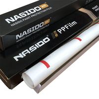 Film de protection de peinture (PPF) métallisé rouge NASIDO 1,52*16,5M, vinyle de luxe pour covering automobile, usage unique, garantie 3 ans, autocollants pour changement de couleur de voiture