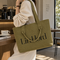 Sac fourre-tout en tricot de forme rectangulaire avec deux longueurs de poignée pour les courses, les trajets quotidiens et les tenues décontractées du week-end