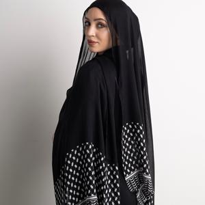 2025สไตล์ยอดนิยมฮิญาบมุสลิมพิมพ์ลายพรีเมี่ยมแบบมุสลิมมาเลเซียอาบายาใส่ประจำวันฮิญาบดีไซน์คลาสสิกเรียบง่ายหรูหรา - Product Image 5